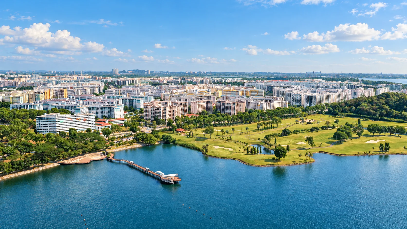 Lower Seletar Reservoir looking towards Yishun